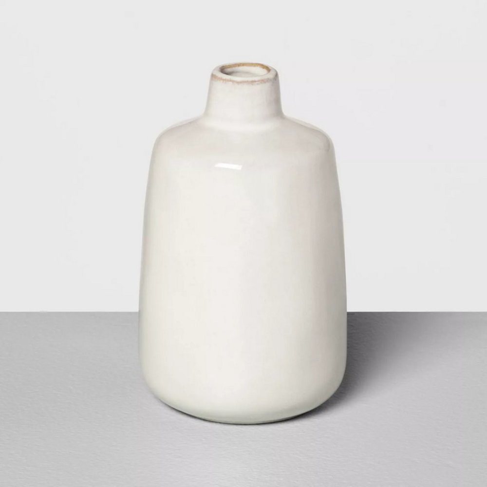 NWOT 5" Ceramic Bud Vase Sour Cream Hearth & Hand